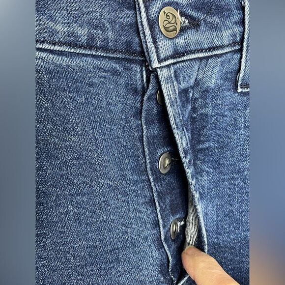 Yoga Jeans Canada High Waist Button Fly Cropped 26 - Picture 3 of 9